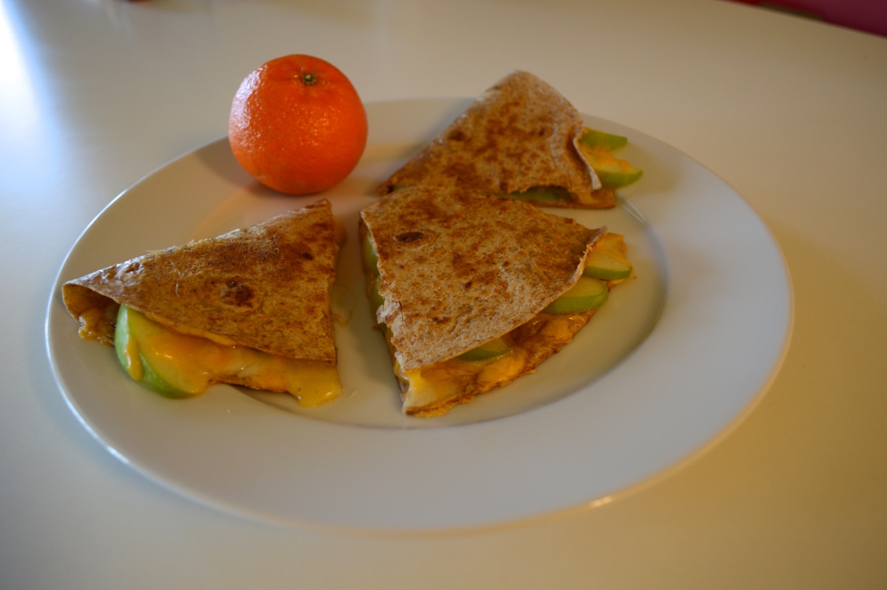 Apple and Cheese Quesadillas