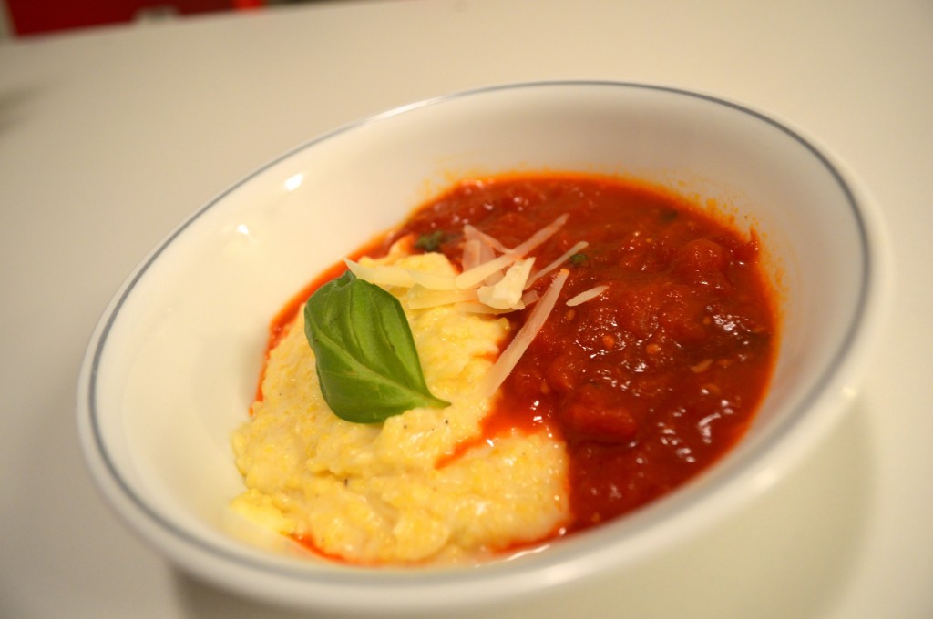 Cheesy Polenta with Marinara - 8