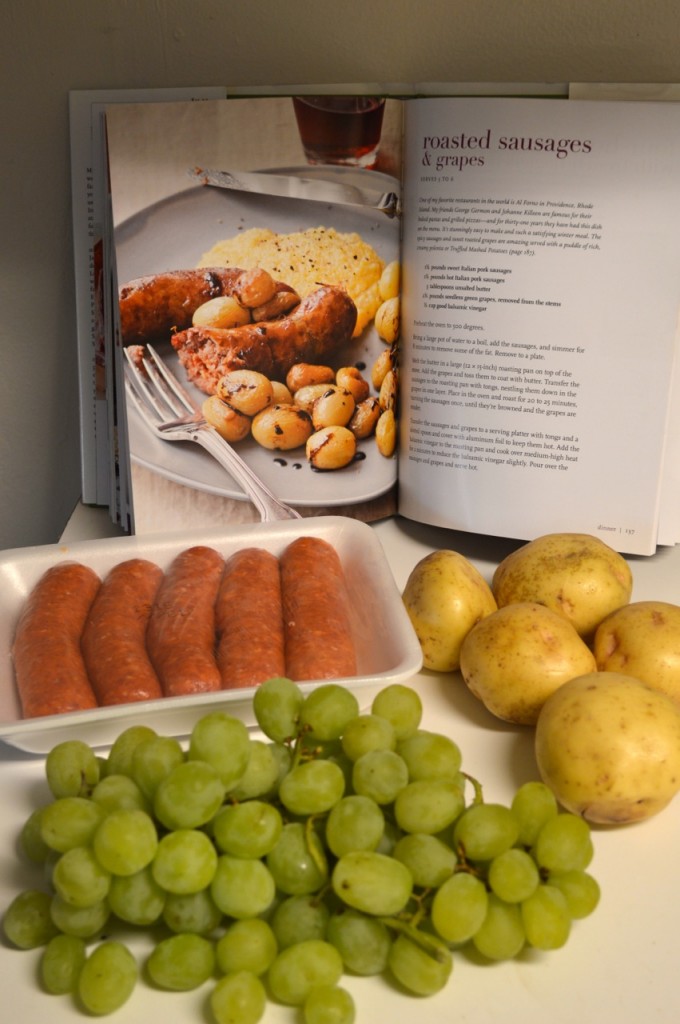 Roasted Sausages with Grapes - 1