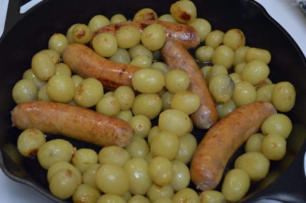 Roasted Sausages with Grapes - 5