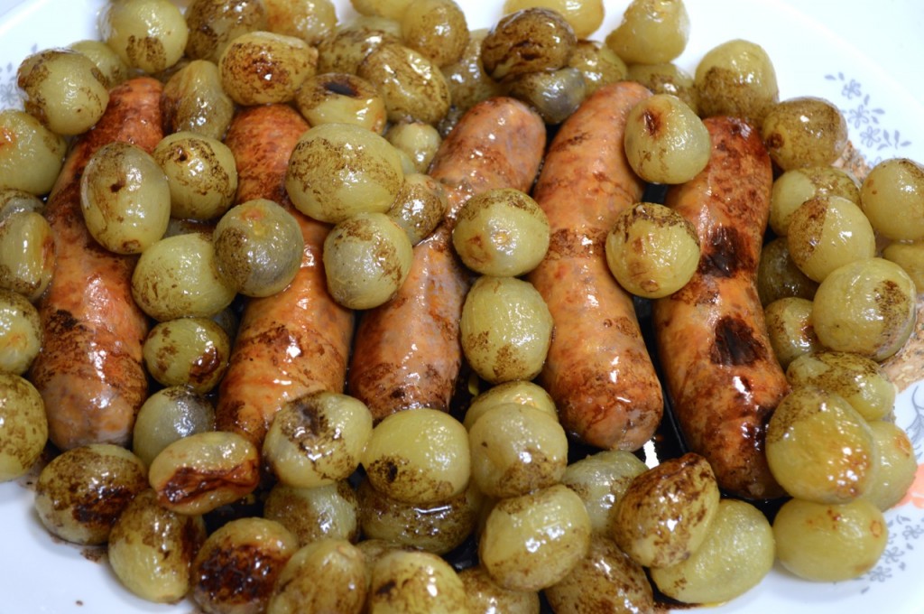 Roasted Sausages with Grapes - 6