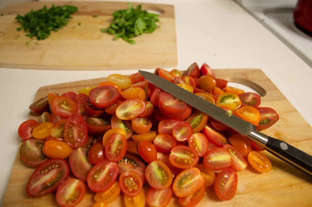 Salmon and Cherry Tomatoes