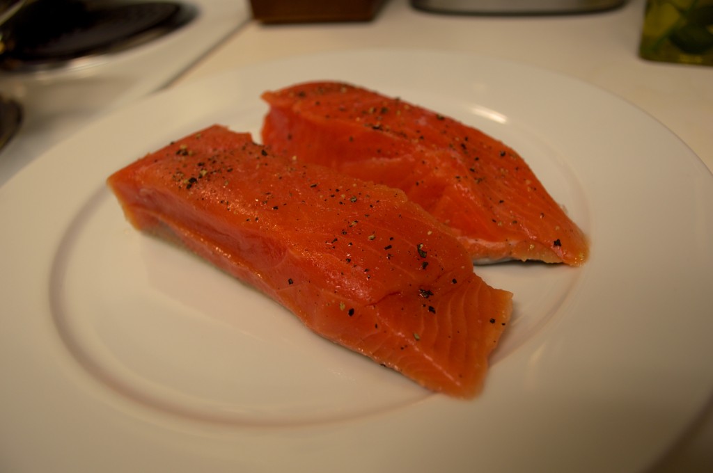 Salmon and Cherry Tomatoes