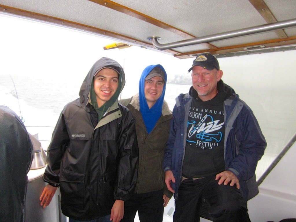 Gabe, Brent and Rudy on Salmon Fishing Trip