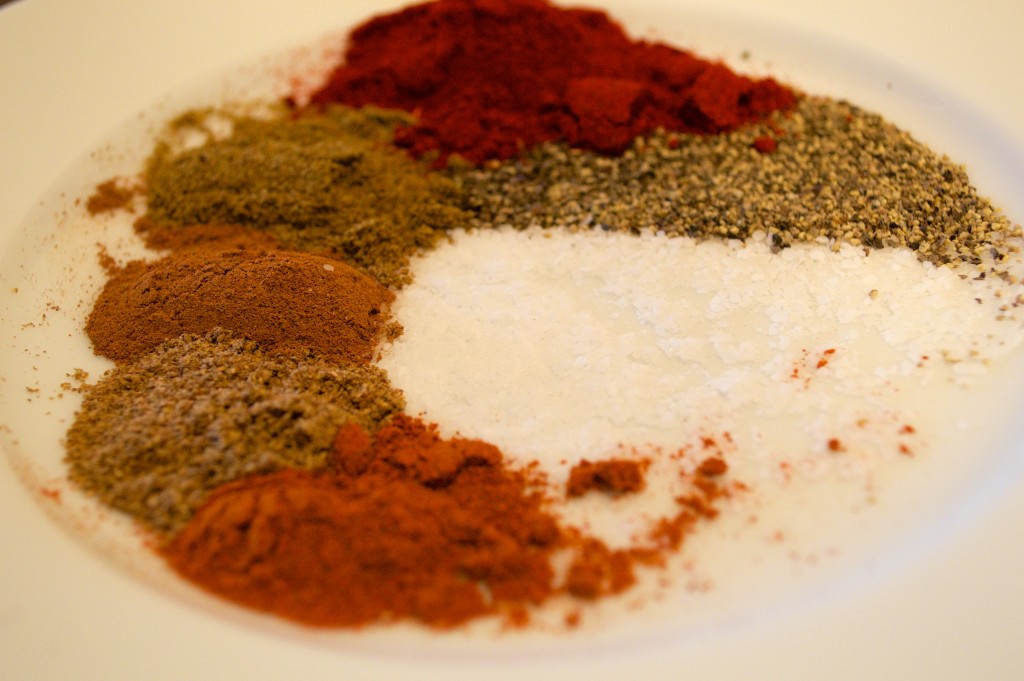 Spices used for Moroccan Chicken