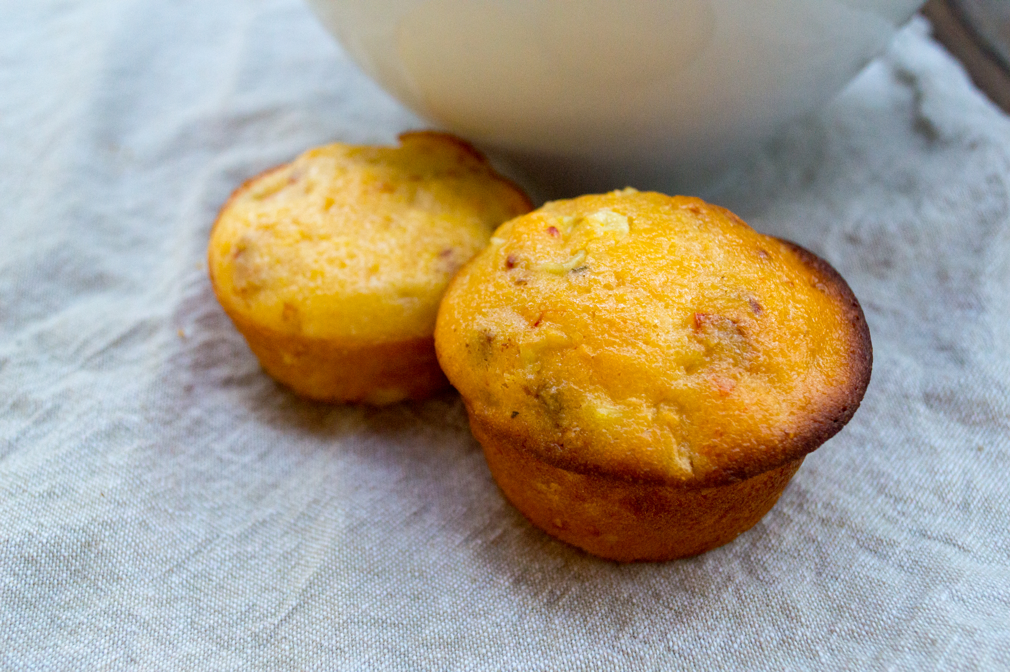 Garlic and Sun Dried Tomato Corn Muffins